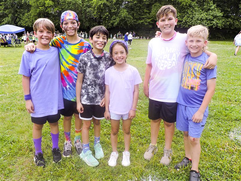 Elementary students enjoy time outside